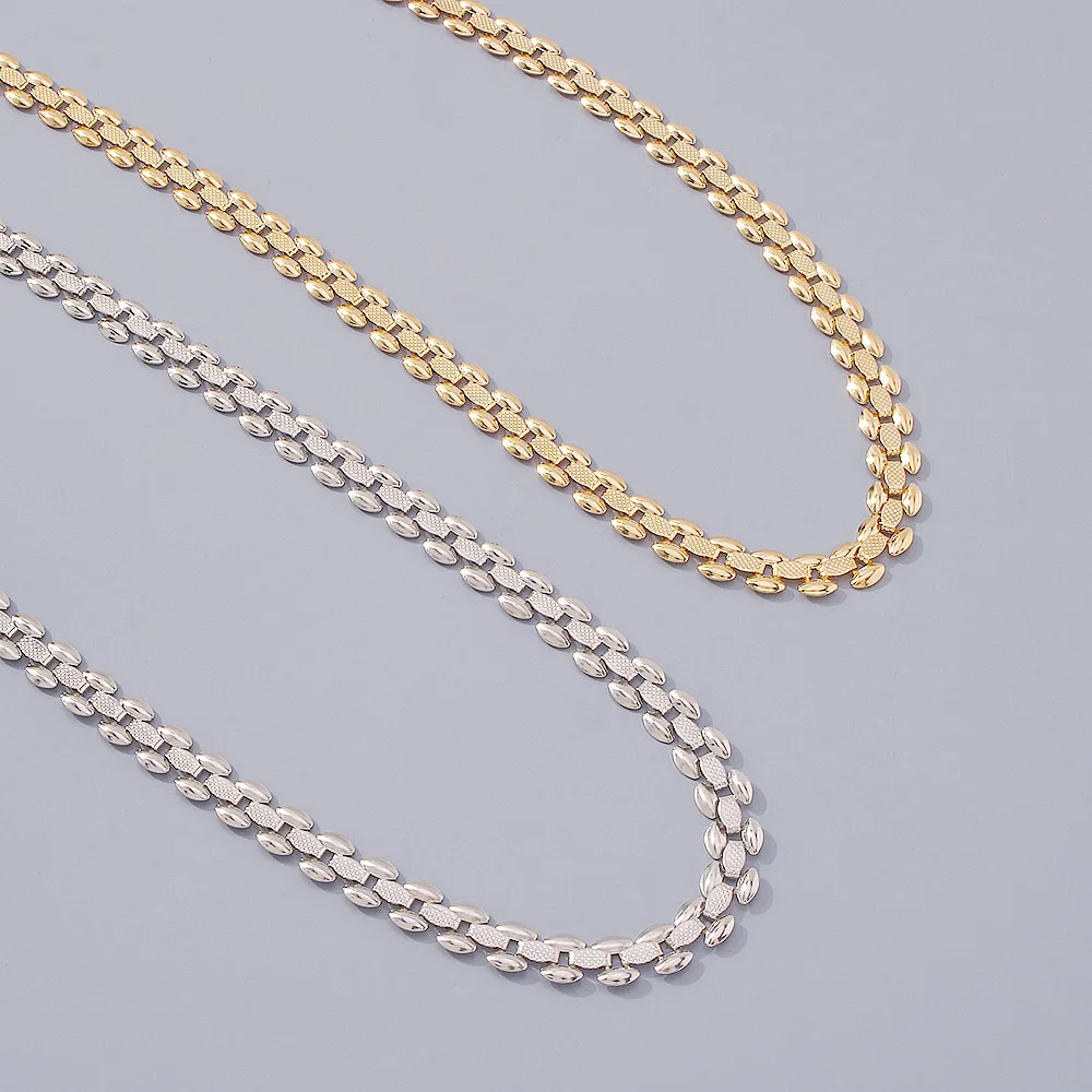 Jewelry metal wind niche temperament single-layer jewelry elegant literary fan geometric necklace women