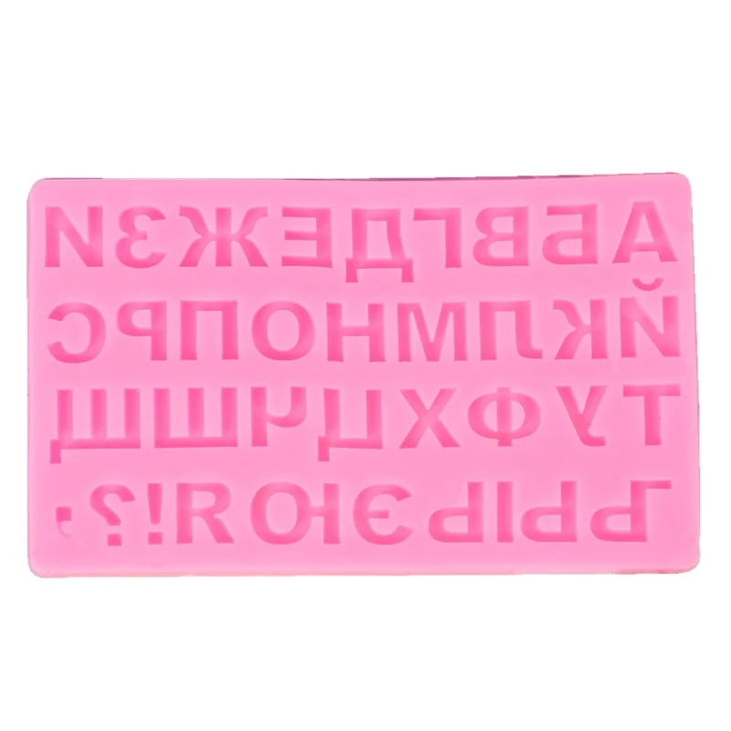 Russian Letters Silicone Molds 3D Alphabet Fondant Mould Mini Symbols Ice Cube Tray Baking Mold Epoxy Resin Molds Crafts