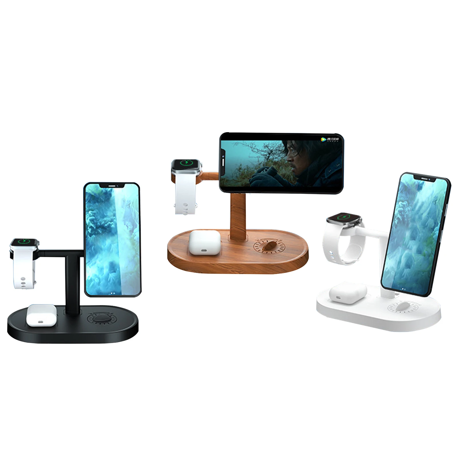 

Wireless Charging Fast Magnetic Charger For Phone Wireless Station Compatible With Watch Series SE/6/5/4/3/2 Suitable For IOS