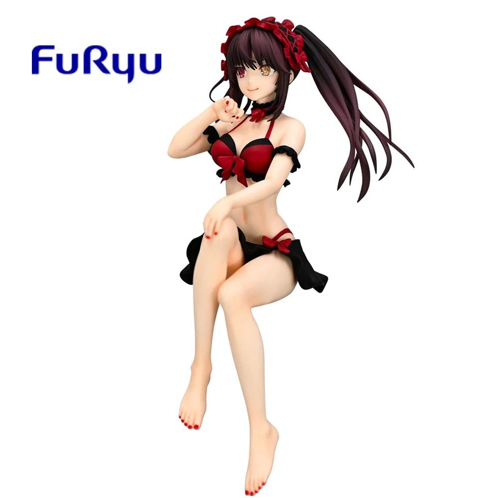 Оригинальный FuRyu DATE A LIVE V Tokisaki Kurumi Mizugi Ver. Фигурка с лапшой аниме модель из ПВХ