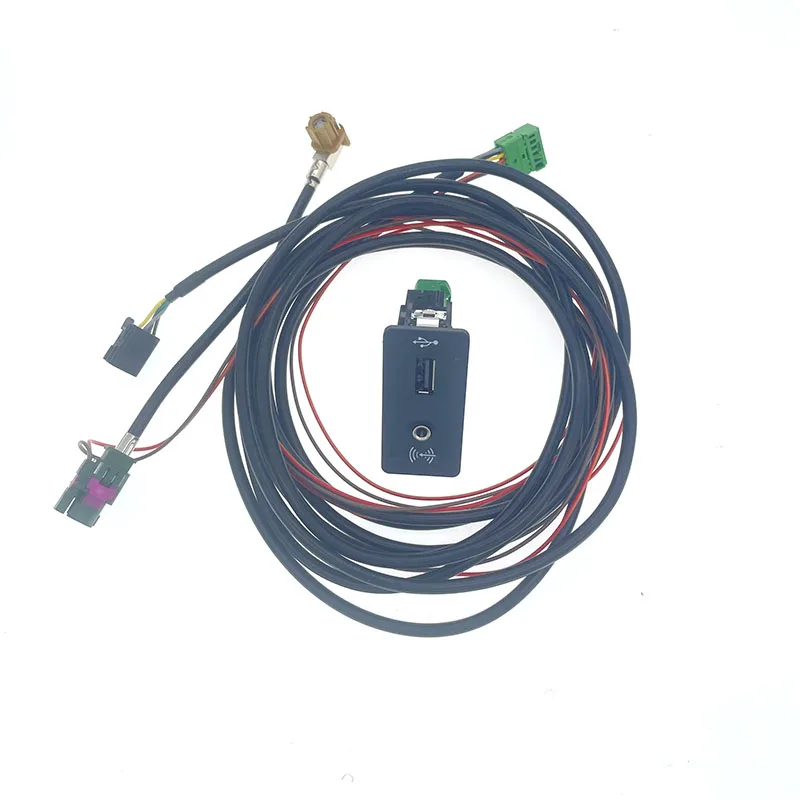 Для Golf MK7 CarPlay Media AUX MIB2 PRO USB AMI устанавливаемая штепсельная вилка Переключатель Жгут 5G0 035 222 E 5G0035222E