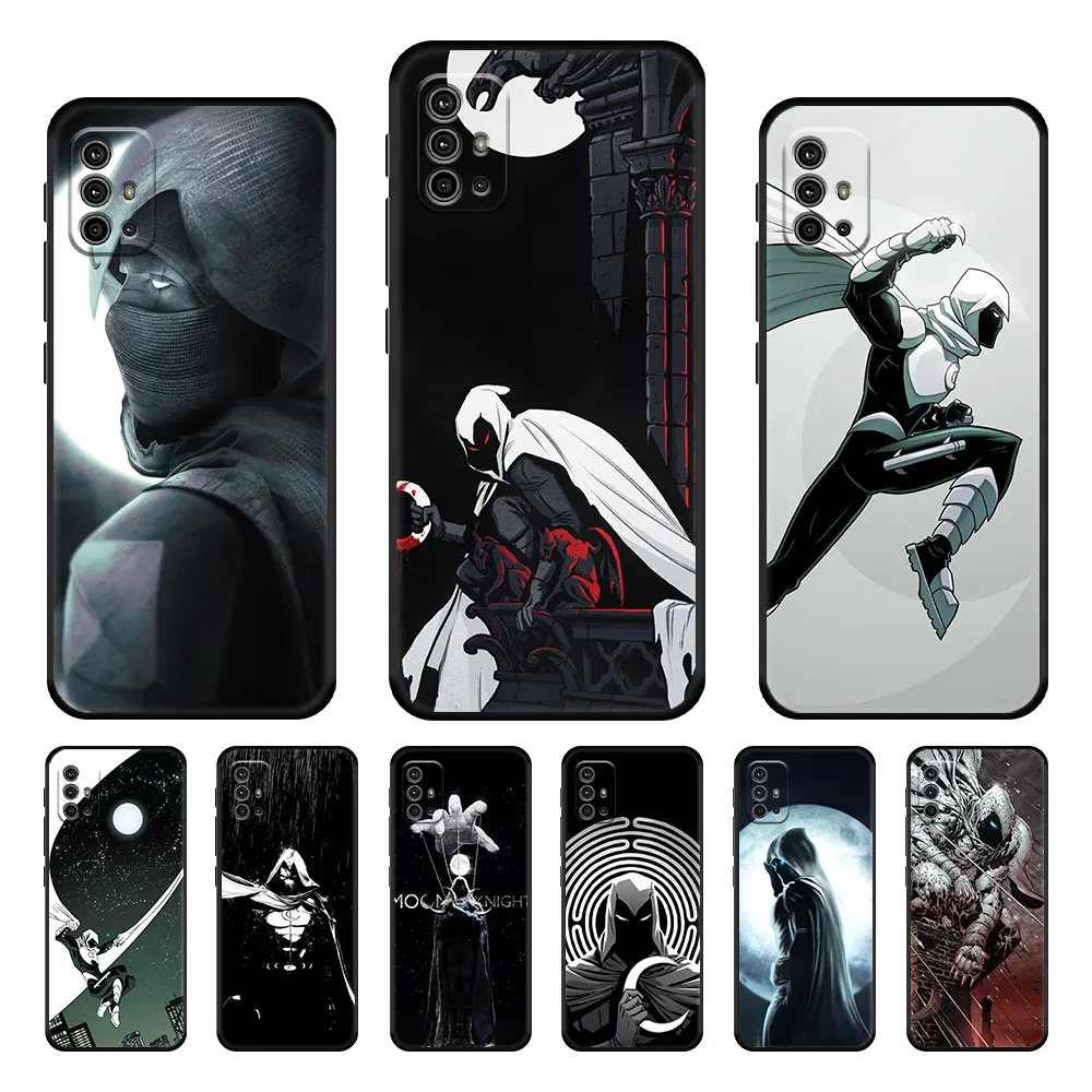 

Marvel Moon Knight Case Cover for Motorola Moto E6s Hyper G30 G50 G60s G9 G8 One Fusion G Stylus Luxury Cell Funda Style Back