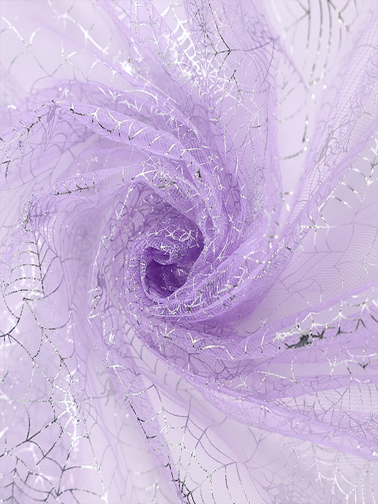 Сетчатая Ткань украшение на Хэллоуин бронзирующий паутина Череп снежинка для