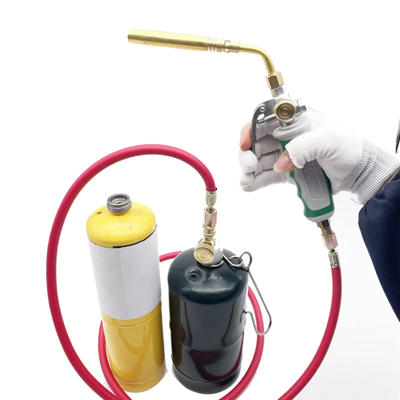 Профессиональная горелка с двойным переключателем паяльная для пропанового