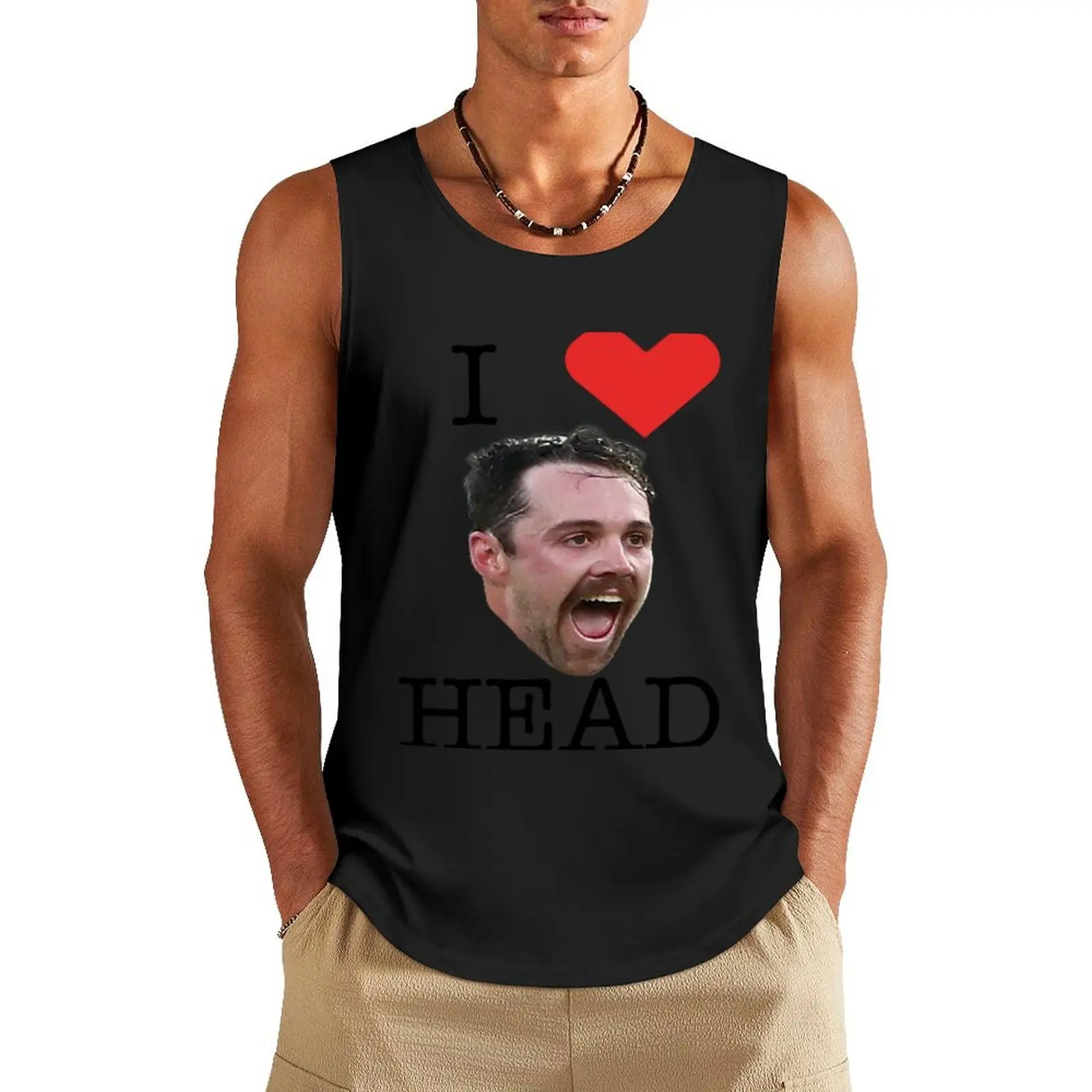 Фото I Love Travis Head Sticker Майка рубашки без рукавов Футболка спортивная №1