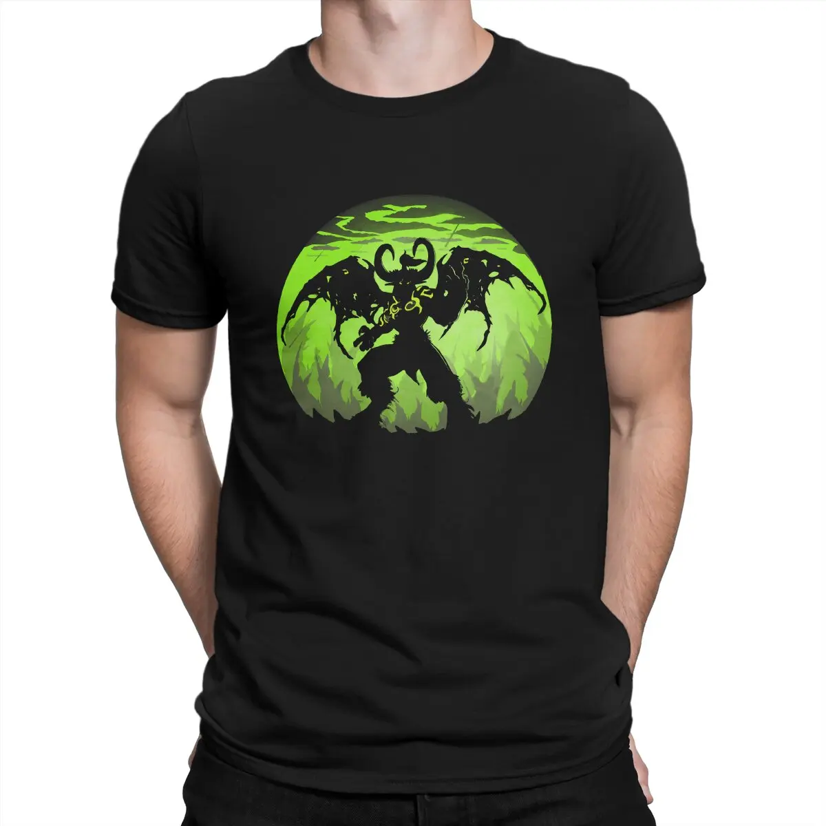 

Вы не готовы к мужским футболкам легиона Винтажная футболка с круглым вырезом World Of Warcraft WOW, футболка, одежда с коротким рукавом