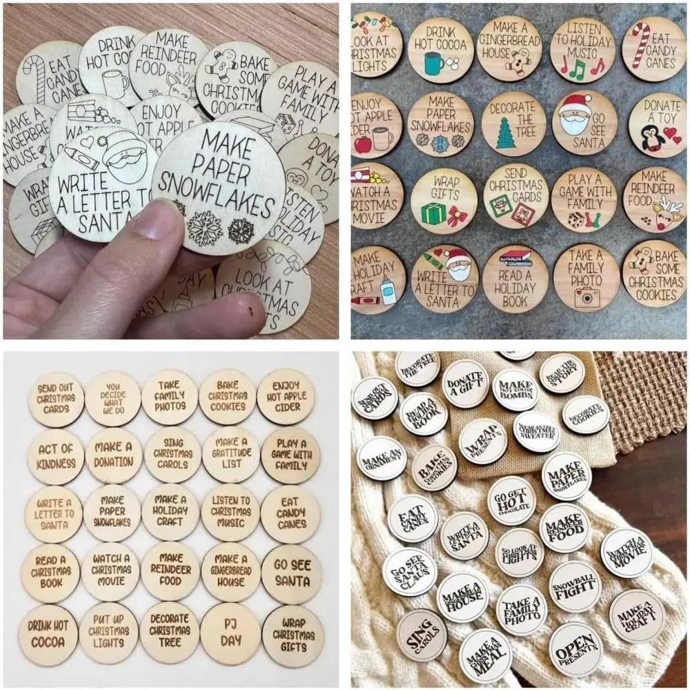 

Деревянное рождественское отсчётное отсчёт, фотография