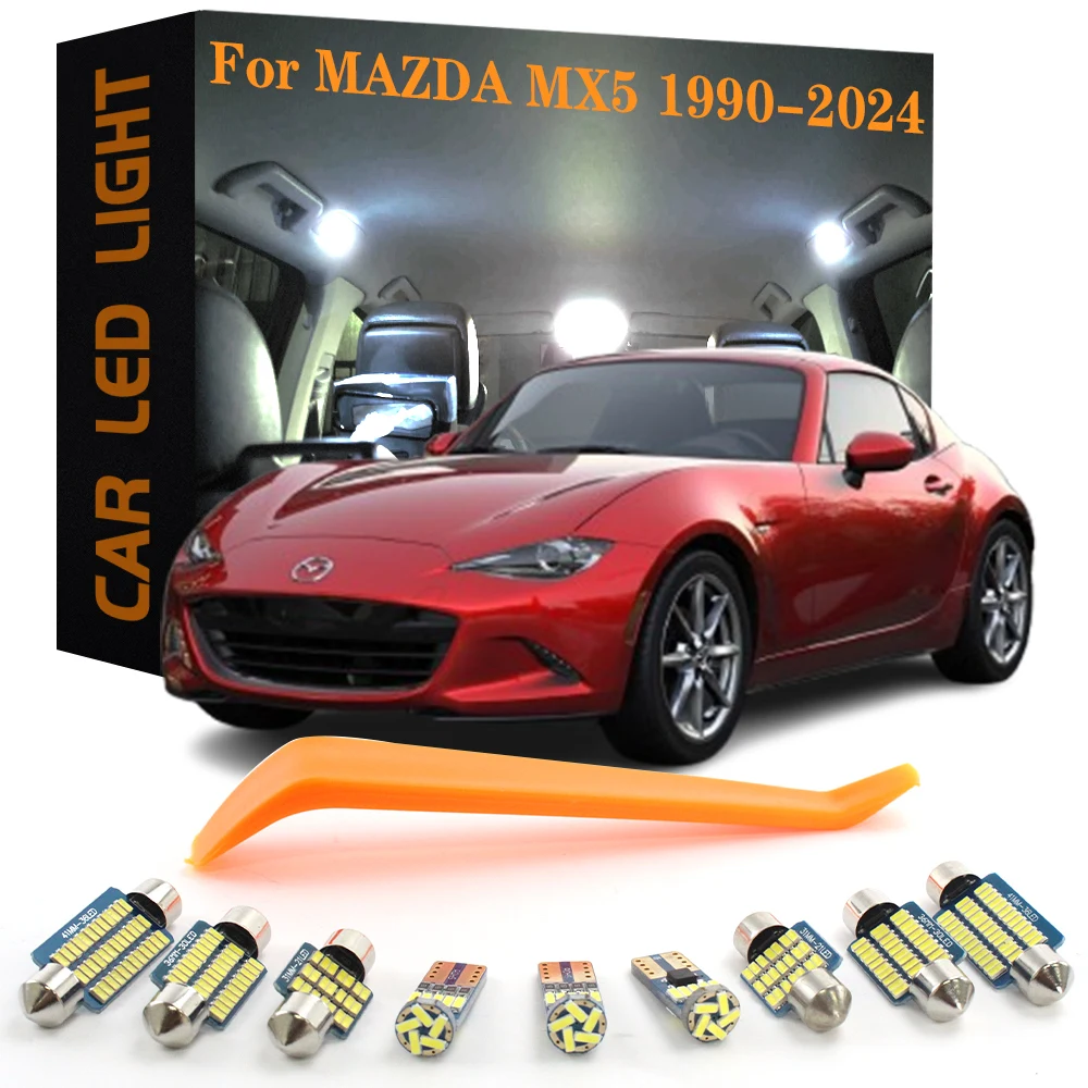 4 шт. светодиодные внутренние фонари Canbus для Mazda MX5 NA NB NC ND 1990-2024 без ошибок