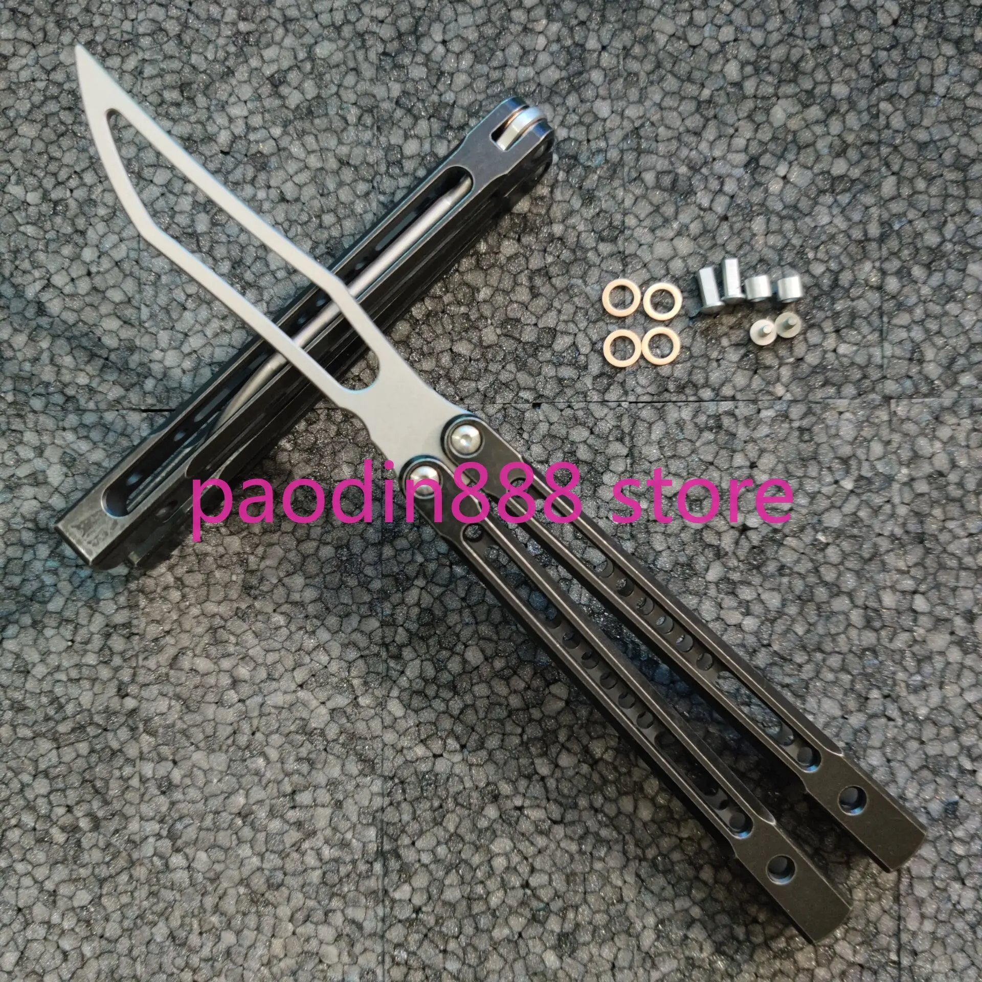 Новейшая модель Theone Butterfly нож для тренера Monarch JK King Channel титановая рукоятка лезвие