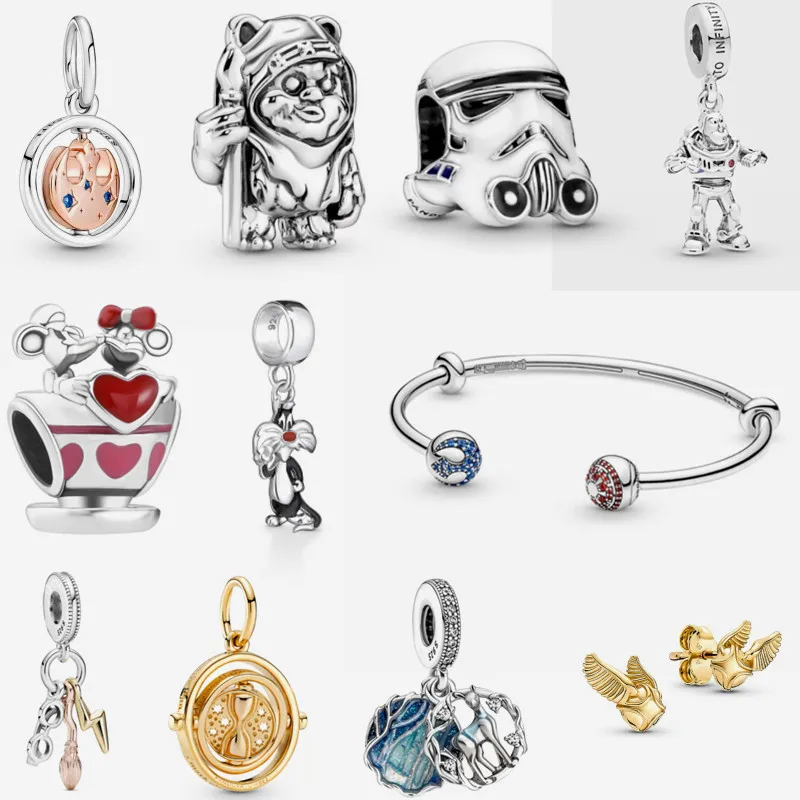 

100% 925 Sterling Silver Charm Beads Animal Charm Beads War Charm Original Pandora Bracelet Jewelry for Women, Men