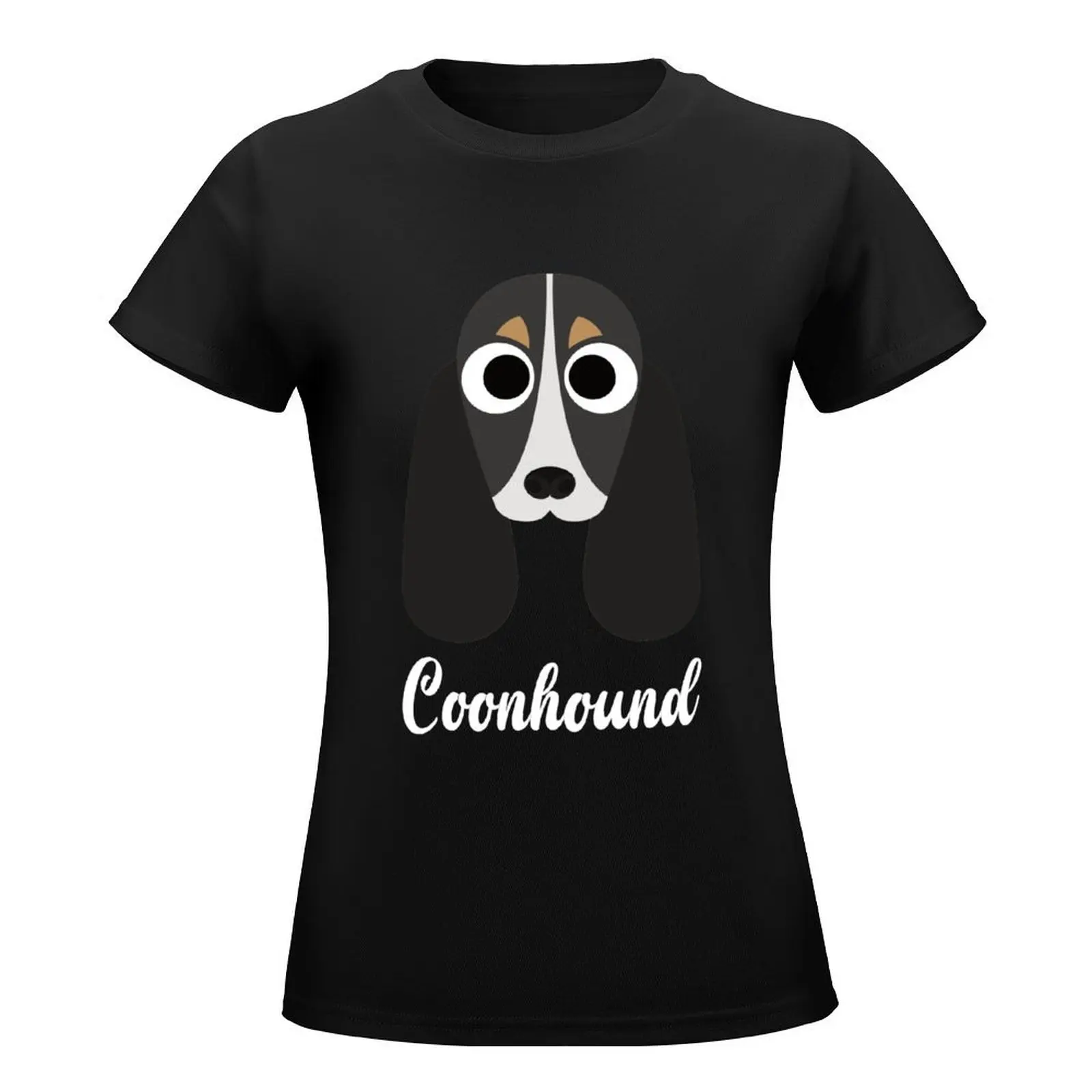 Coonhound-голубая футболка с тиковым узором блузка эстетическая одежда топы для