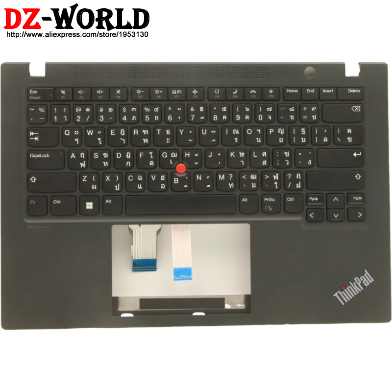 Тайская клавиатура с корпусом и верхним для ноутбука Lenovo Thinkpad T14s Gen2 5M11C47849 5M11C47851