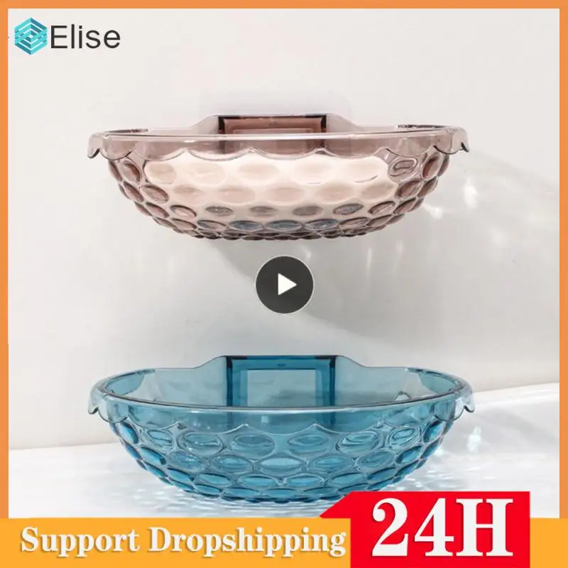 

Bathroom Supplies Wall Mounted Soap Case No Punching And Fertilizer Soap Rack Soap Case Bottom Drainage Strip Design Soap Box