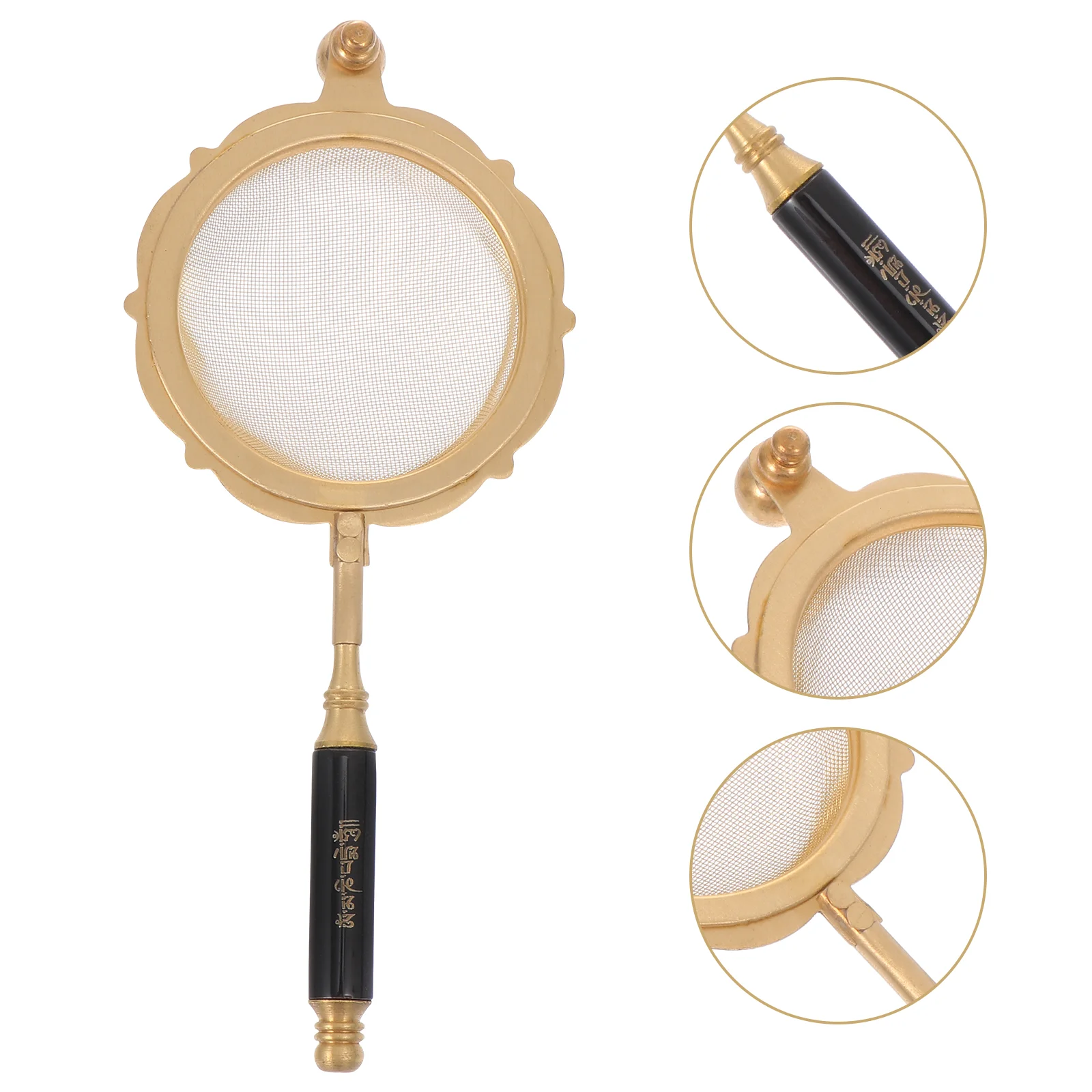 

Tea Infuser Mesh Strainer Filter Metal Loose Leaf Tool Filters Flour Colander Cooking Straining Fine Plunger Clip Christmas