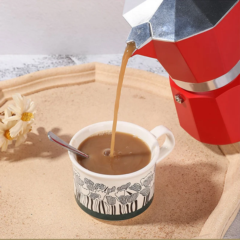 Котелок Moka итальянская кофемашина эспрессо алюминиевая гейзерная кофеварка