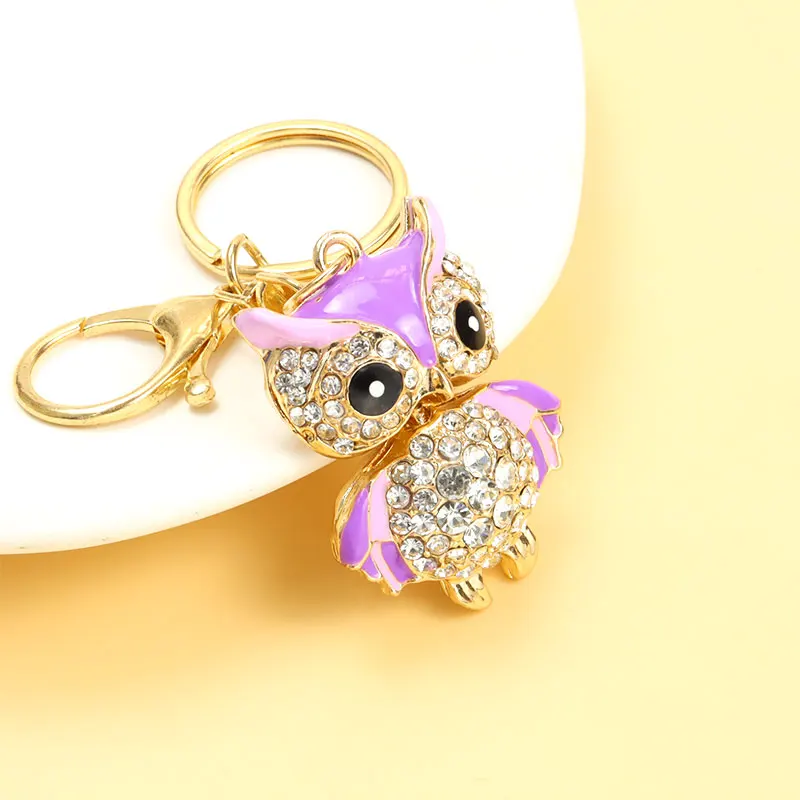 Брелок для ключей с эмалью в виде милой совы