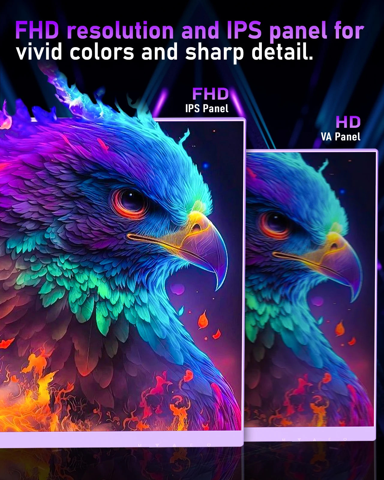 FYHXele 27-дюймовый игровой монитор IPS с разрешением 180 Гц 1 Мс быстрая скорость