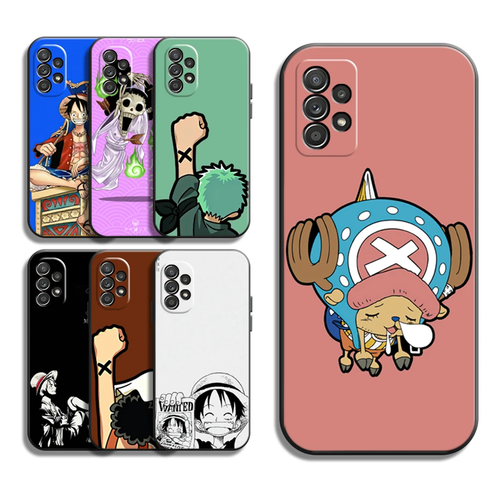 

ONE PIECE Anime Funda Phone Cases For Samsung A31 A32 A51 A71 A52 A72 4G 5G A11 A21S A20 A22 4G Carcasa Soft TPU Coque