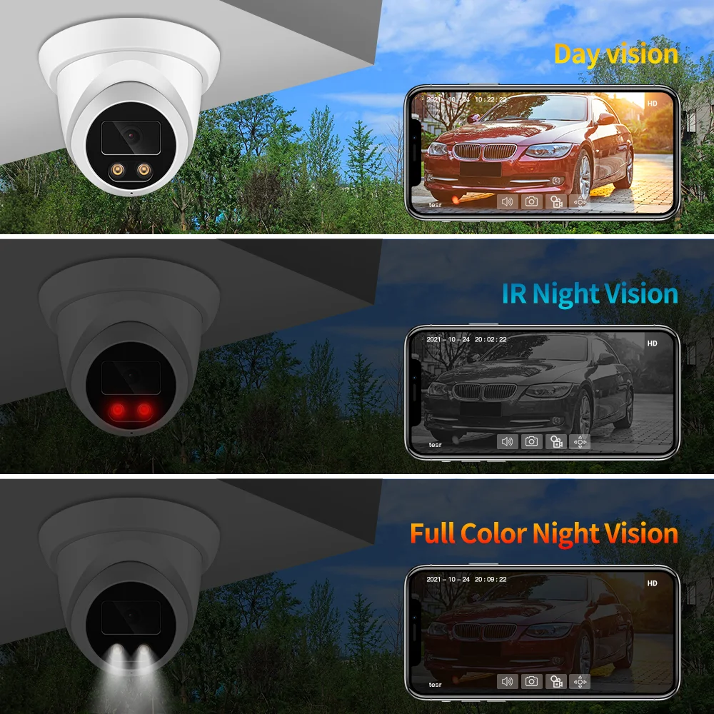 4K видеонаблюдение уличое распознавание лица Аудио система NVR POE 8MP AI IP камера