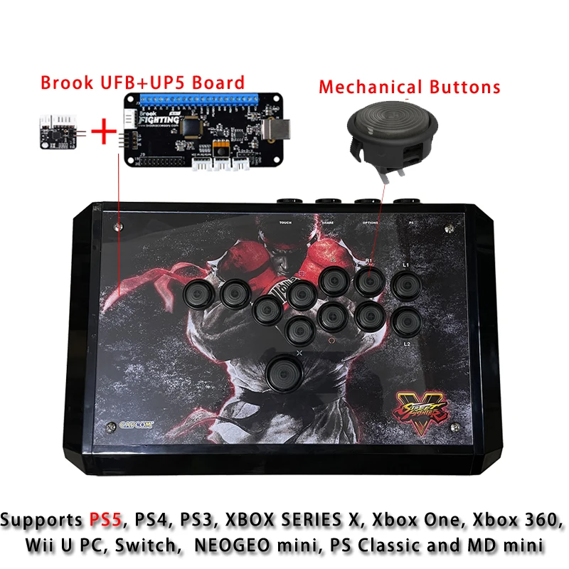Превосходный боевой джойстик контроллер HitBox Snackbox Mixbox Brook UFB UP5 плата с