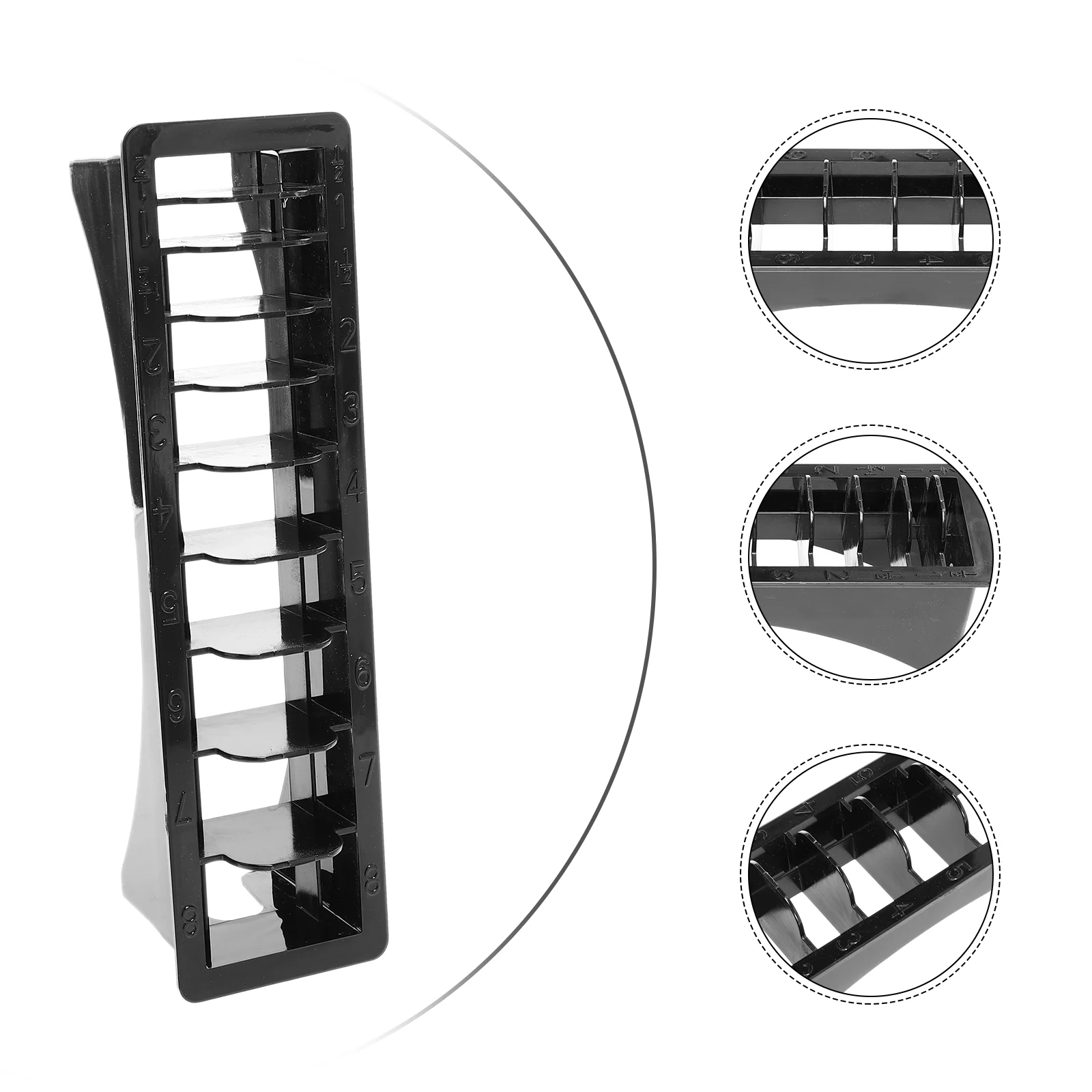 

2 Pcs Limit Comb Storage Rack Holder Grooming Scissors Guard Organizer Abs Guide Hair Trimmers