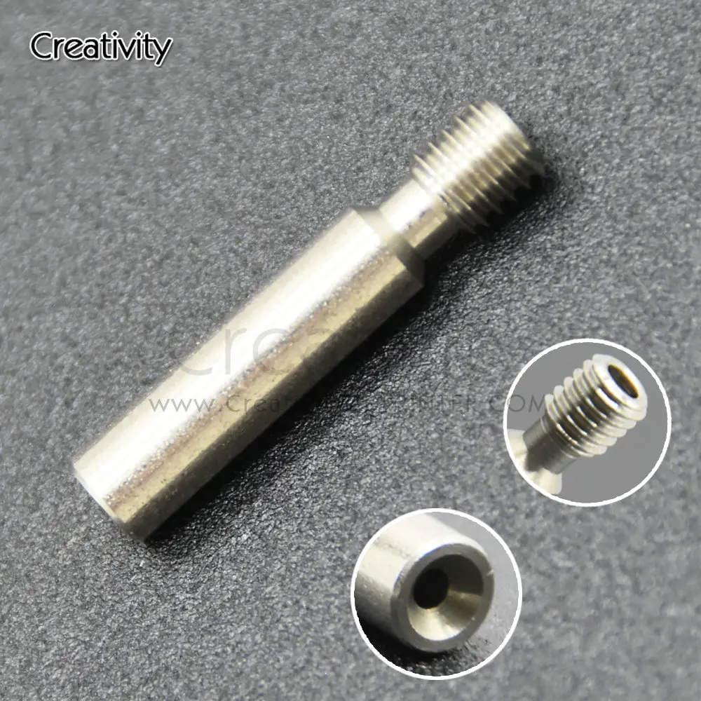 

MK8 M6 Throat with PTFE Tube 6*30mm Stainless Steel Thread Longer Feeding Part 1.75mm Filament 3D Printers Parts
