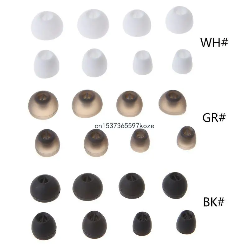 

4 Pairs Soft Silicone Earphone Earbuds Cover Eartips forSennheiser