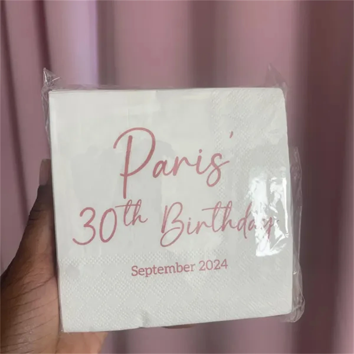 Custom Wedding Napkins With Text | Personalized Fun Facts Sheets and more Put Any On Cocktail Napkins，50Pcs