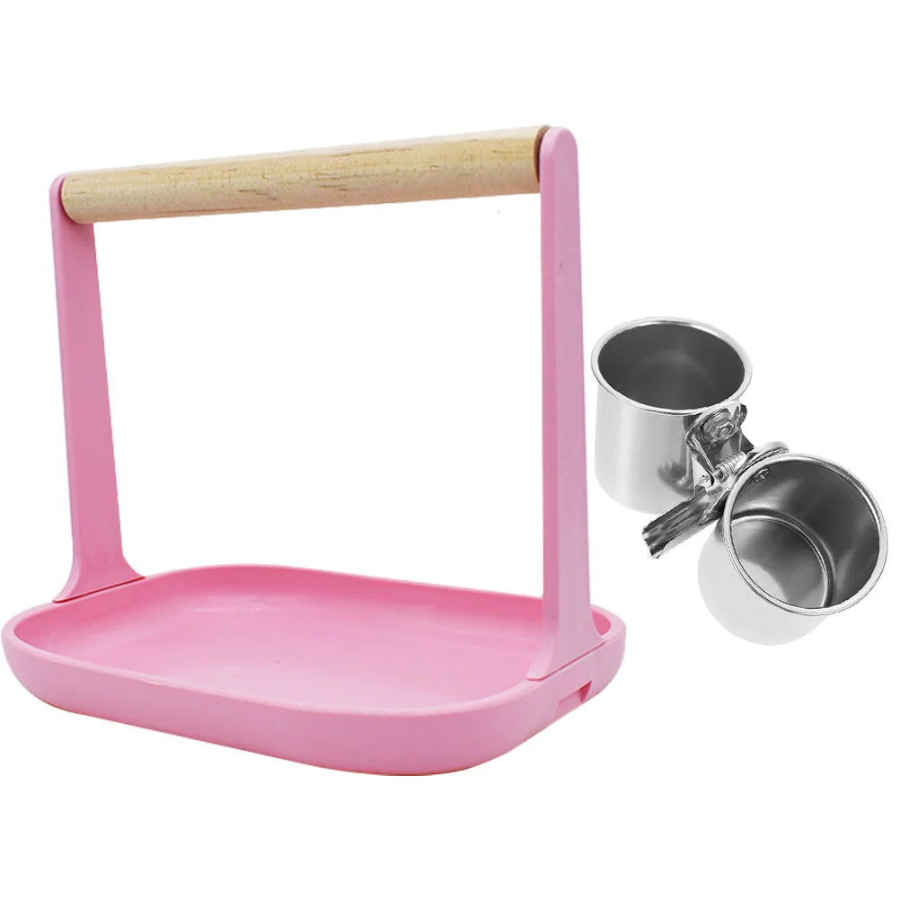 

Bird Perch Stand Parrot Birds Stands Branch Cage Parakeet Feeder Toy Playstand Toy's Kids