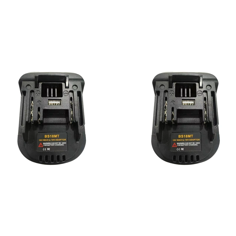 

2X BS18MT адаптер преобразователя батареи для литиевых батарей 18 в для Makita 18 в BL1820/30 инструменты