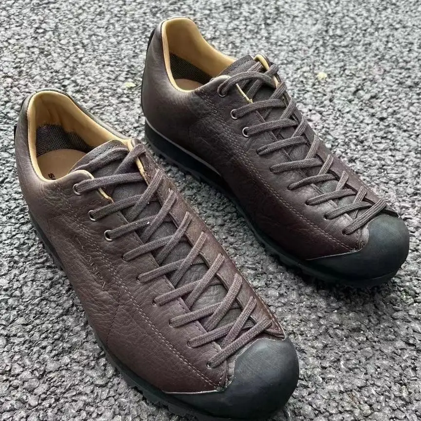 Men`s  Mojito GTX waterproof Genuine leather breathable anti-slip hiking working shoes mens leisure sports camping walking shoes