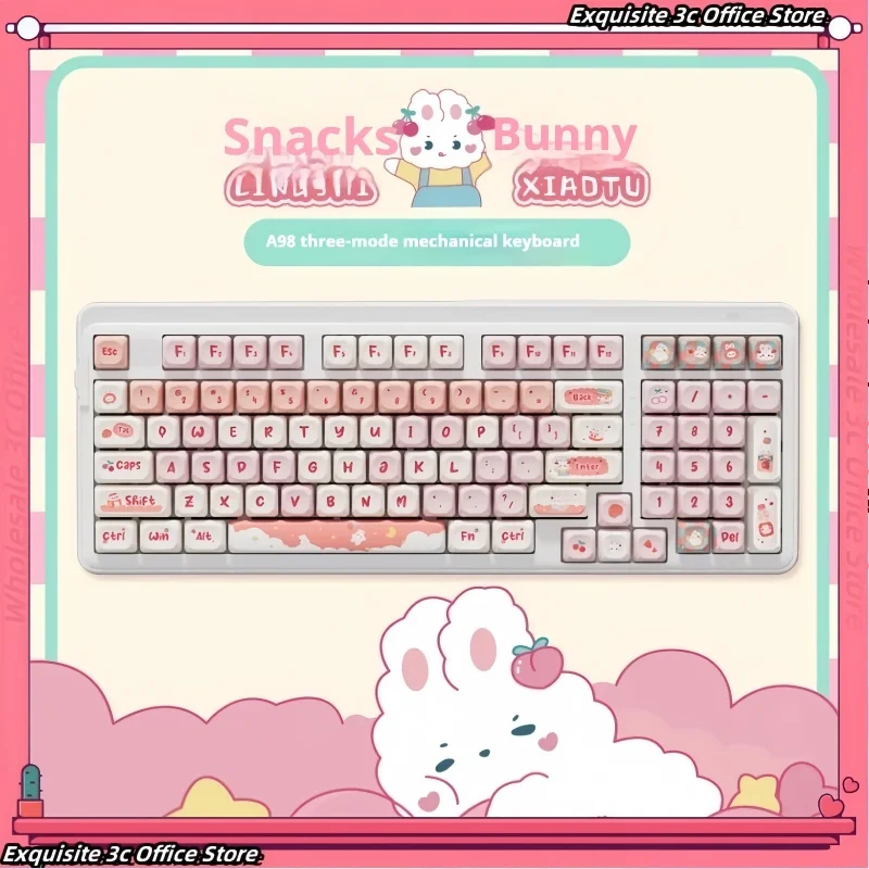 Механическая клавиатура Dareu A98 Беспроводная игровая с Rgb подсветкой для