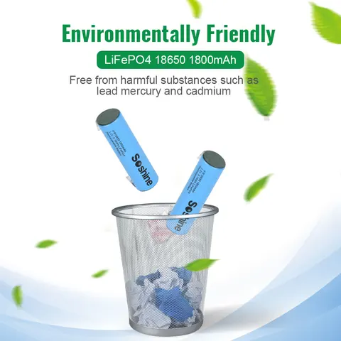 Soshine 18650 1800mAh LiFePO4 аккумулятор
