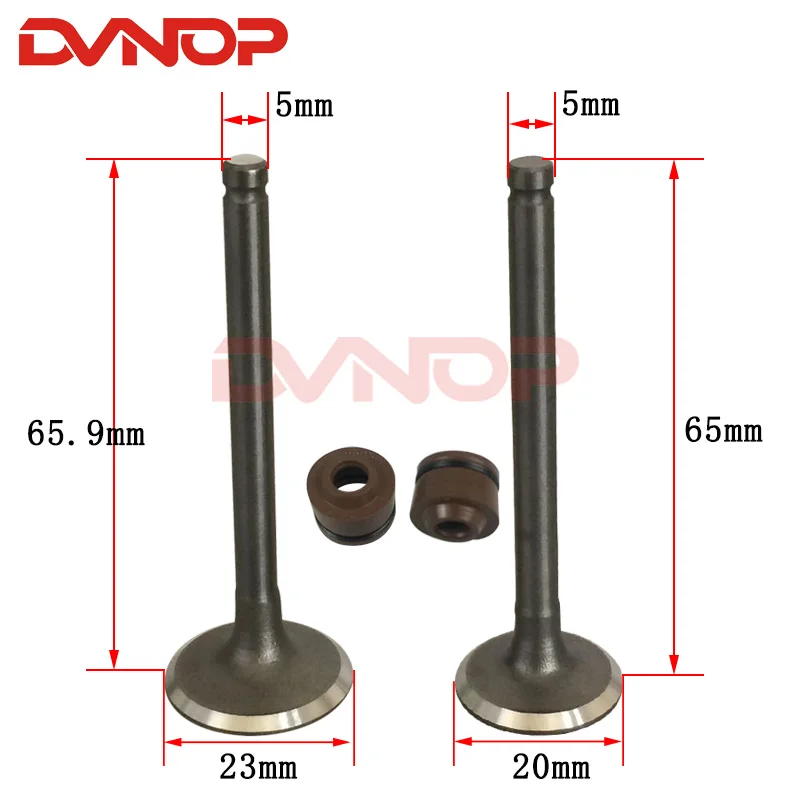 

Впускной клапан выхлопного клапана мотоцикла, направляющее масляное уплотнение для Lifan 70cc 90cc 100cc 110cc 125cc 140cc 150cc внедорожного велосипеда, Go Cart
