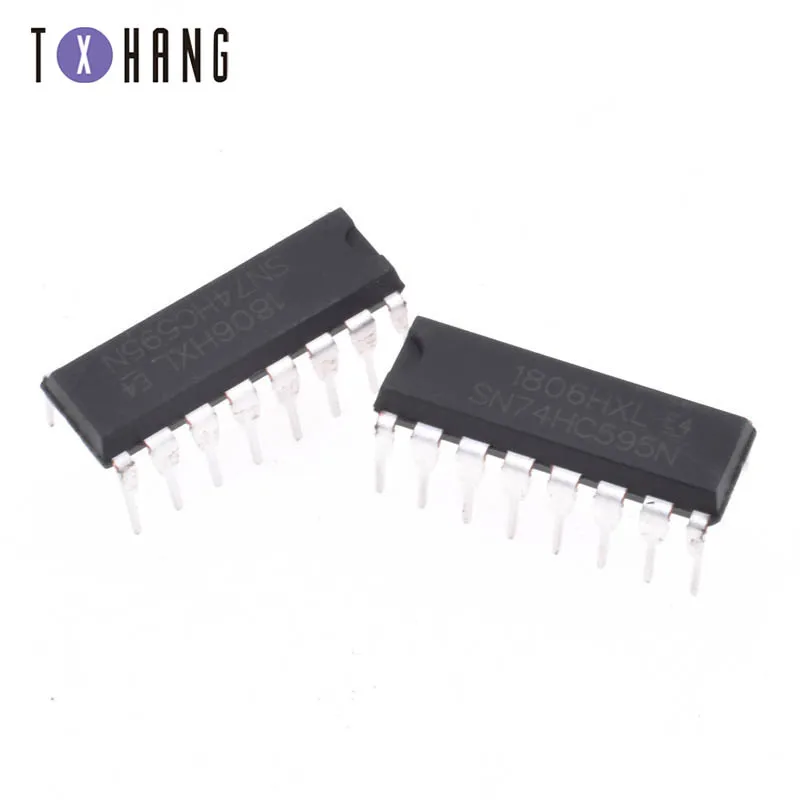 10 шт. 74HC595 74HC595N SN74HC595N DIP-16, новое качество, очень хорошая работа, 100% чипа IC, электроника «сделай сам»