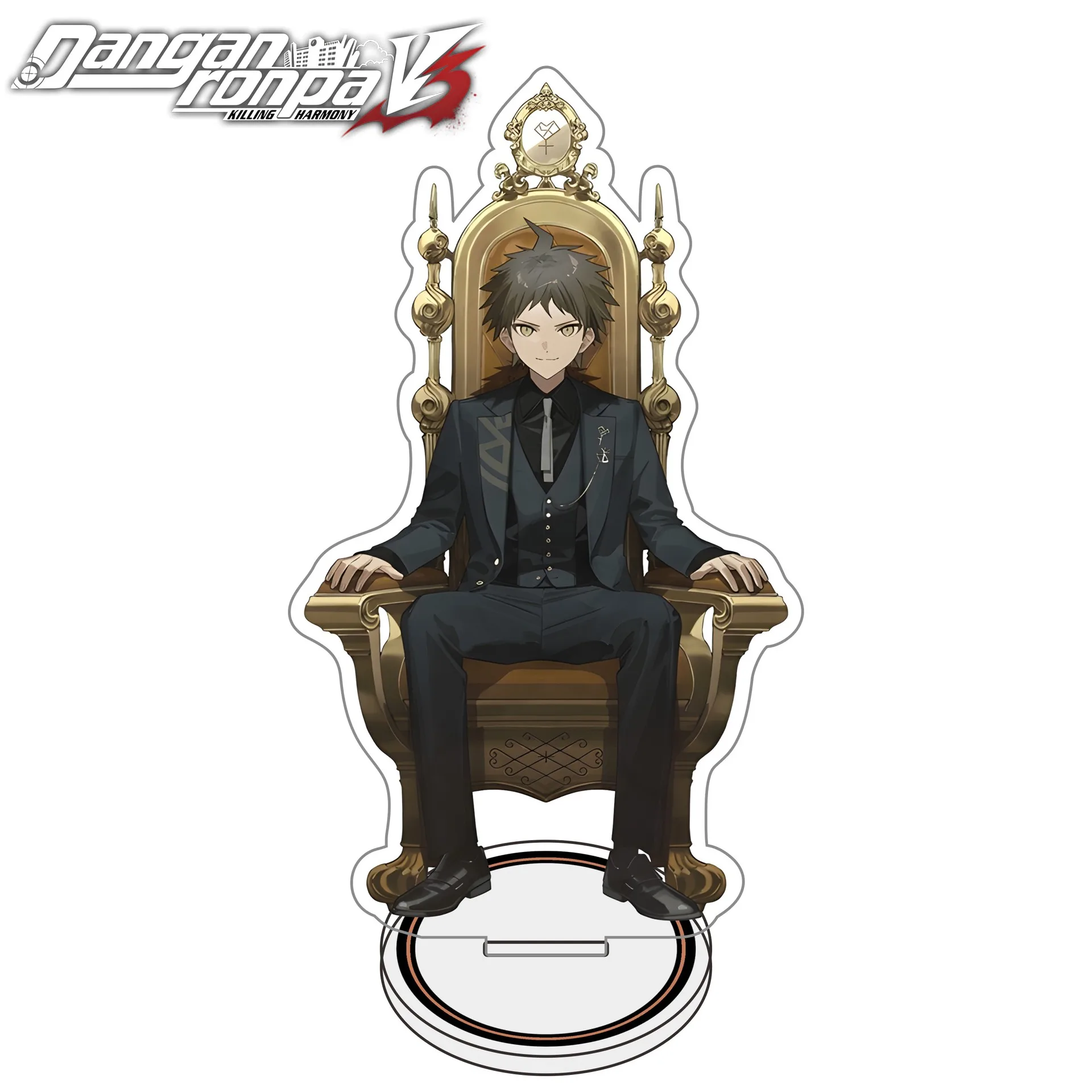 Фото Акриловая мини-подставка 15 см по аниме Danganronpa, креативный настольный декор, брелок, украшение, подарок для друзей и девушек №2
