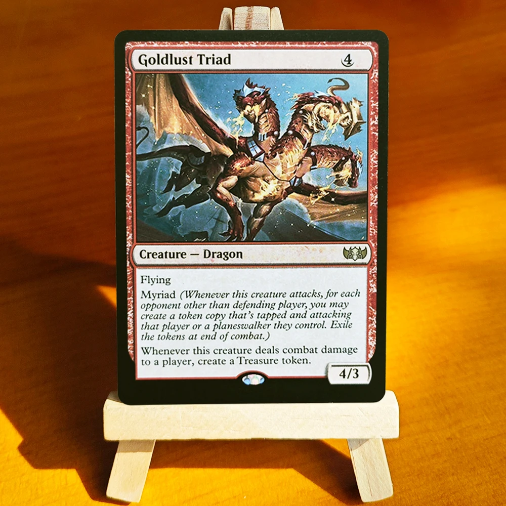 Фото Редкие эксклюзивные игровые карты TCG Magical Holo Cards: Древний Медный Дракон/Триада Золотого Желания/Талант Художника/Голос Победы/Угин №2