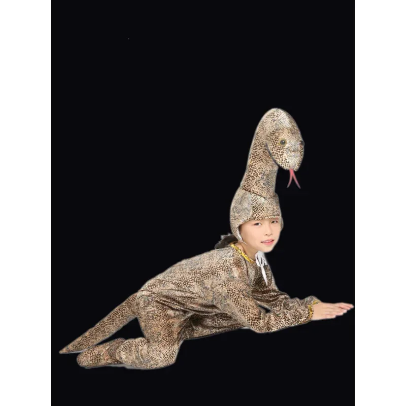 Детский костюм питона для косплея боди со змеей пижама малышей комбинезон с