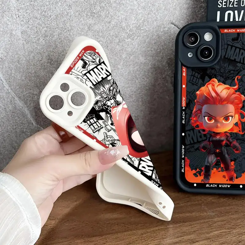 Чехол Marvel Sipiderman Ironman для Apple iPhone 15 11 13 14 Pro Max 12 силиконовый чехол Plus мягкий телефона