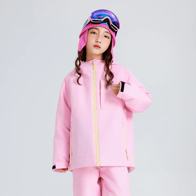 Детская Лыжная одежда водонепроницаемая и износостойкая. Зимние лыжи теплые