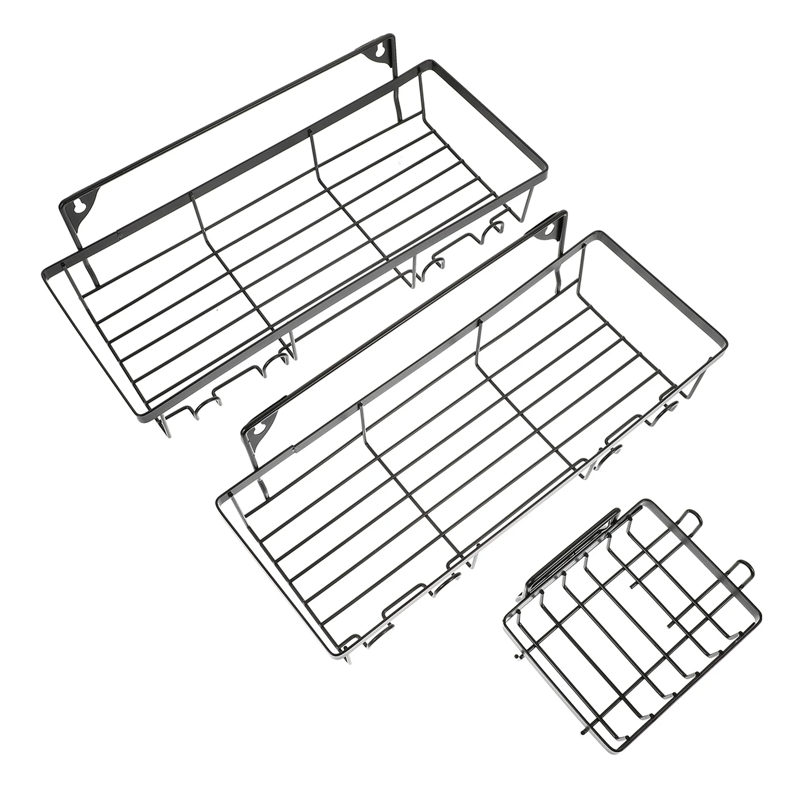 

3Pcs Household Toiletries Holder Home Accessory bathroom caddy for shower for Home Bathroom Toilet