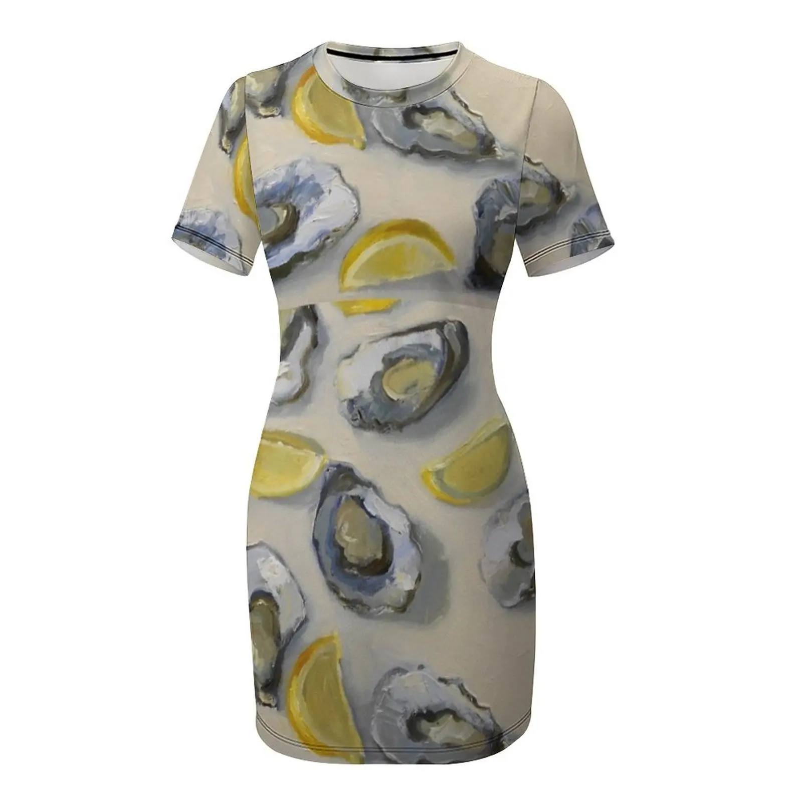 Австралийские устрицы и лимоны натюрморт платье с короткими рукавами женская
