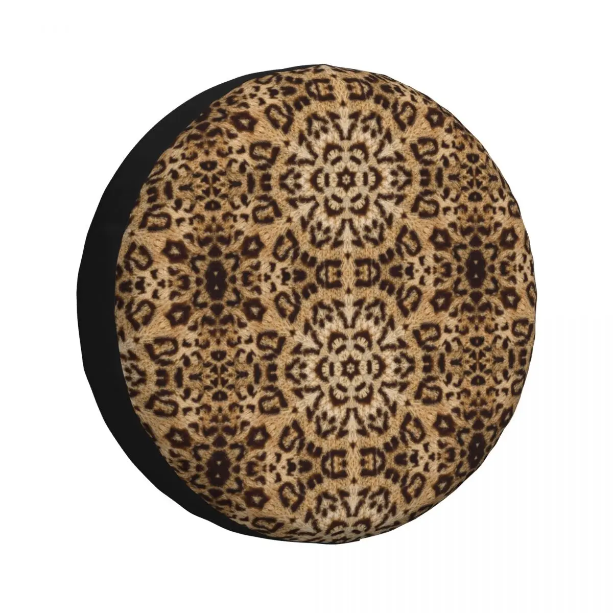 Чехол на запасное колесо с леопардовым принтом и мехом для Jeep Honda SUV RV защитные