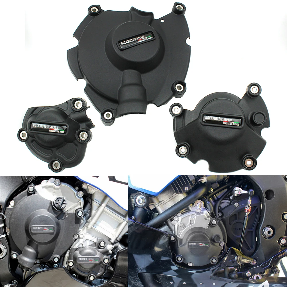For YAMAHA YZF R1 R1M 2021 2020 2019 2018 2017 2016 2015 Crash Protector Frame Slider Engine Gear Box Crankcase Cover Protection