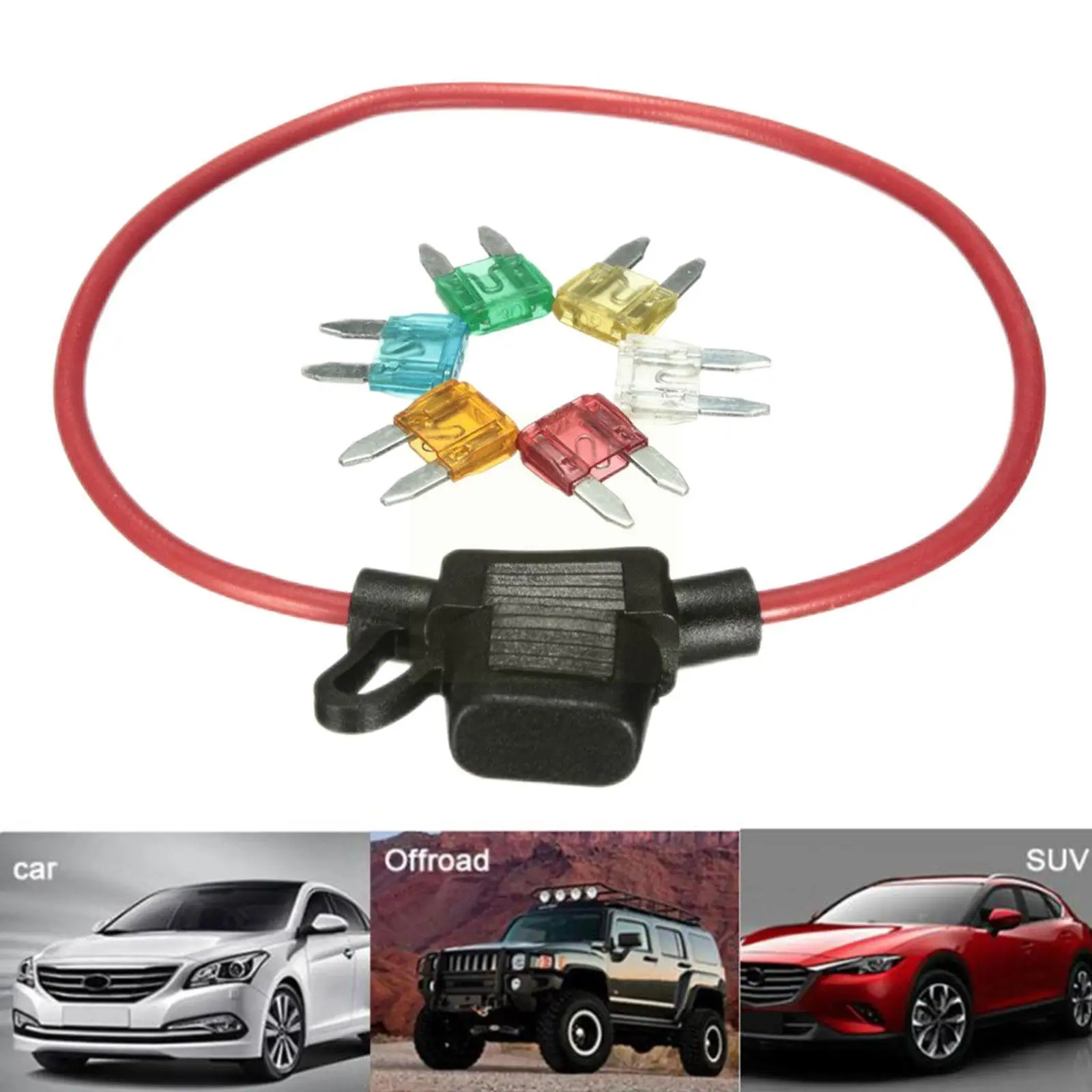 

12 В автомобильный водонепроницаемый адаптер для фотоэлемента Micro/Mini/Standard 10A ATM Blade APM предохранитель с мотоциклом H9K8