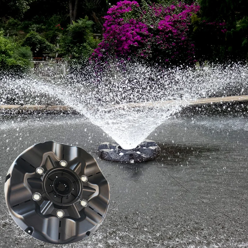 

Fish pond water fountain pump fish pond filter fish pond floating fountain 115W.Fountain aeration koi pond landscape