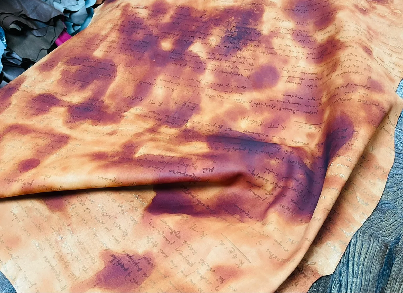 Любимая оленькая кожа!! Цветные чернила для лазерной стирки дизайнерская модель