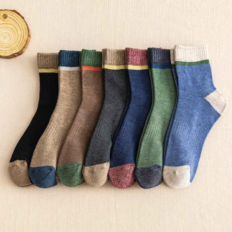 

New Warmth Thickening Unisex Socks, Many Colors Are Available, Casual, Simple And Versatile Business Cotton Sock Men