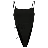 y2k women summer sexy t shirt solid color waistless strap slim fit sexy sling bodysuit bottoming top gothic young fashion cloth