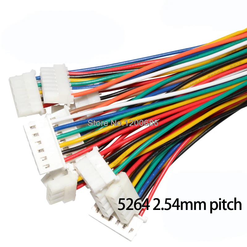 

24AWG 15CM 2.5mm 5264 Rectangular Connectors 2.50 SPOX HSG 3P friction lock Cable Female Housing Wiring Harness Assembly